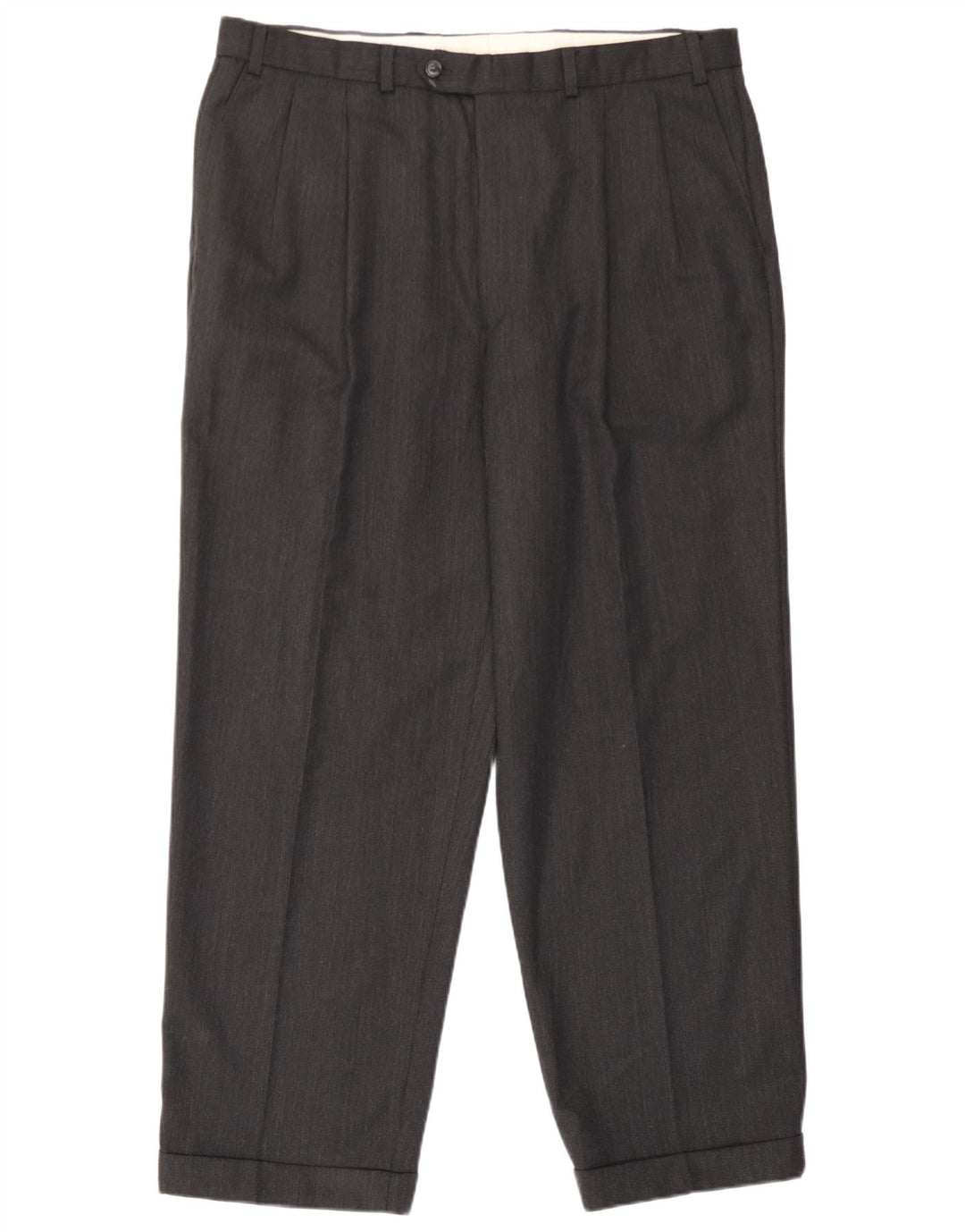 Marks & Spencer Męskie spodnie typu casual St. Michael W38 L29 Szara wełna