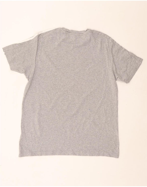 T-shirt męski ADIDAS, duży, szary, bawełniany