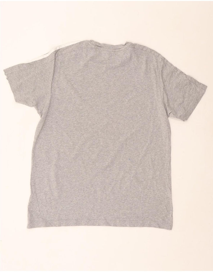 T-shirt męski ADIDAS, duży, szary, bawełniany