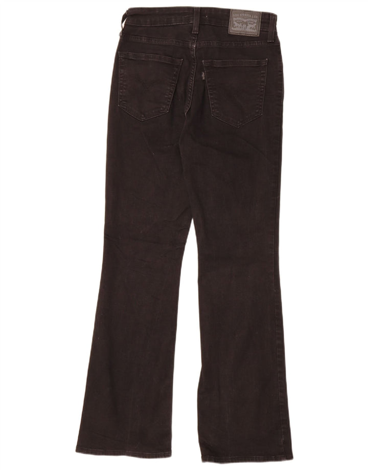 Damskie dżinsy Levi's 725 z wysokim stanem Bootcut W27 L30 Czarna bawełna