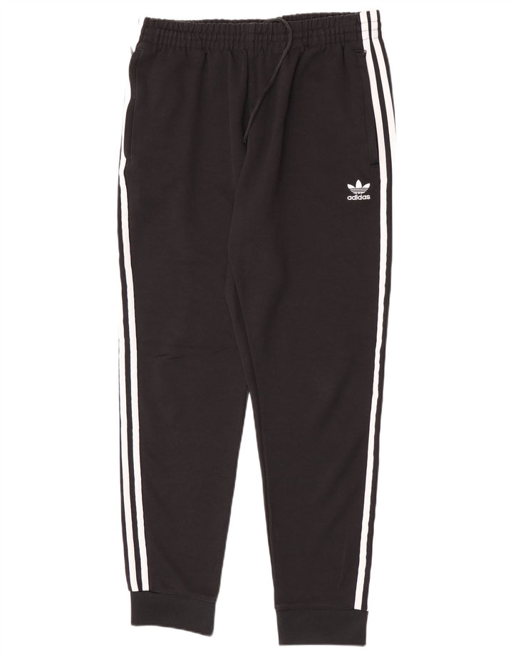 Adidas Męskie spodnie dresowe Joggery, duże, czarne, poliestrowe