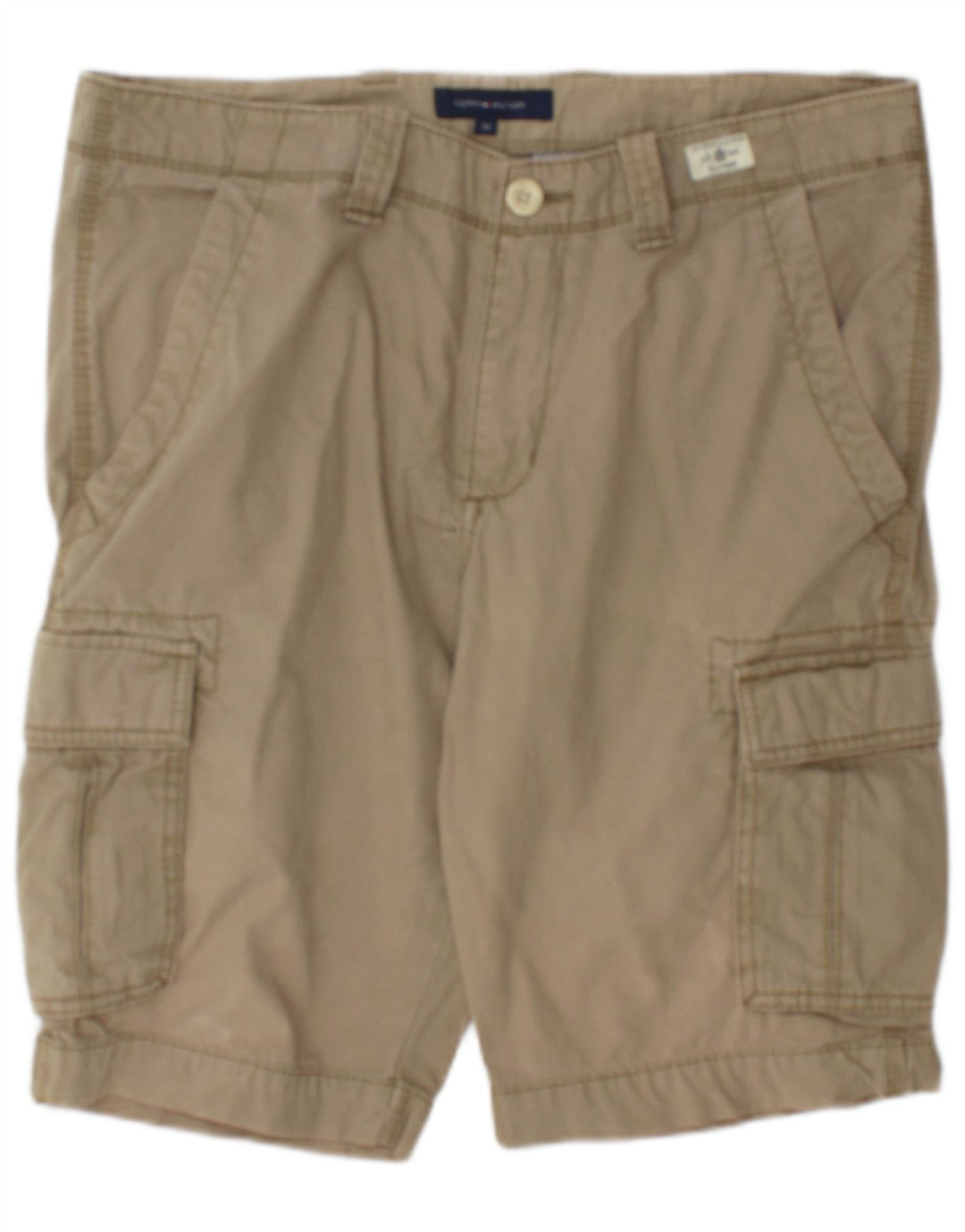 Męskie spodenki cargo Tommy Hilfiger W33, duże, bawełniane w kolorze khaki