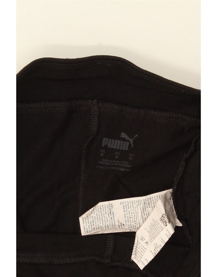 Damskie legginsy z grafiką PUMA UK 12, średnie czarne, bawełniane