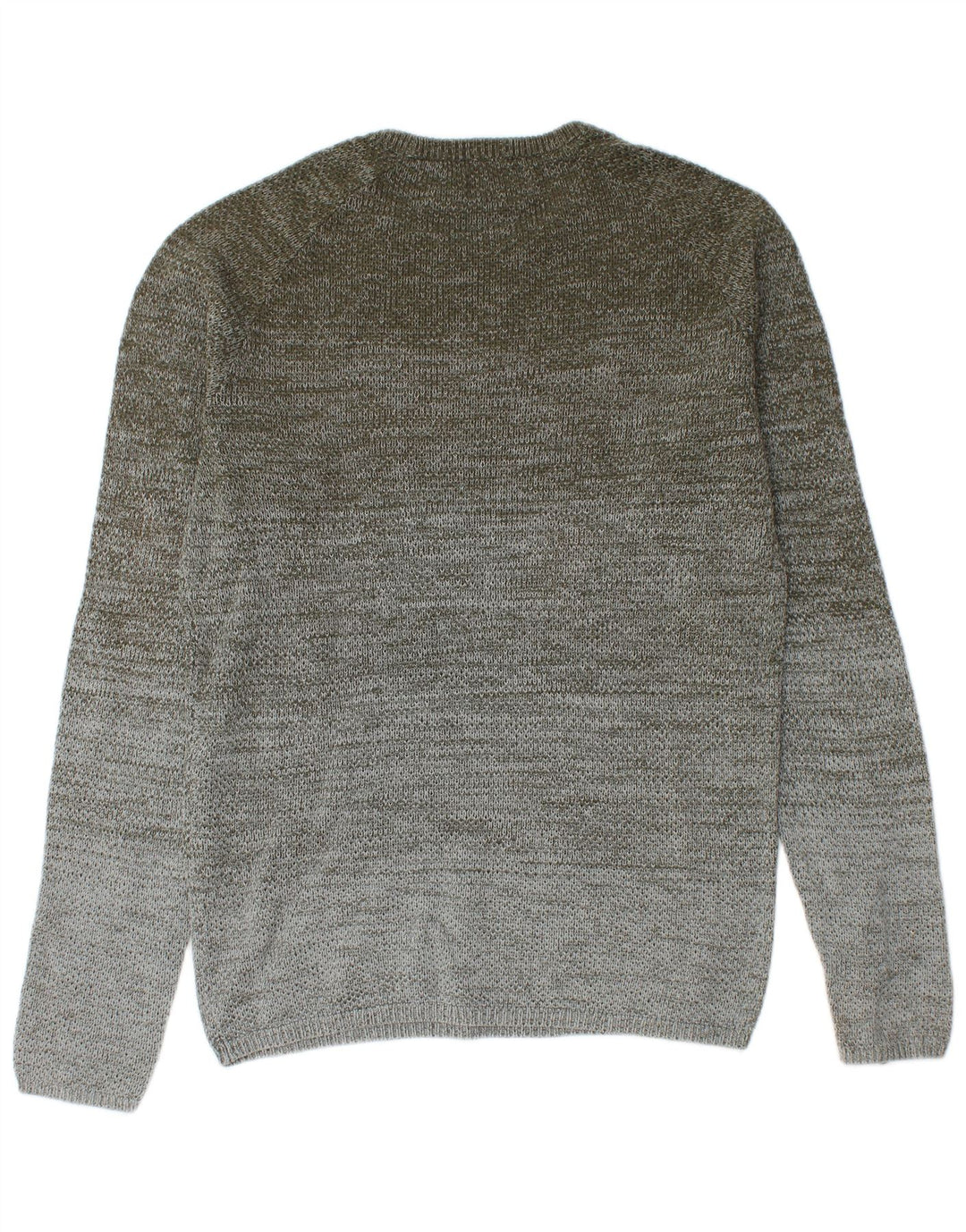 Męski sweter Jack & Jones z okrągłym dekoltem, bawełniany, średniej wielkości khaki
