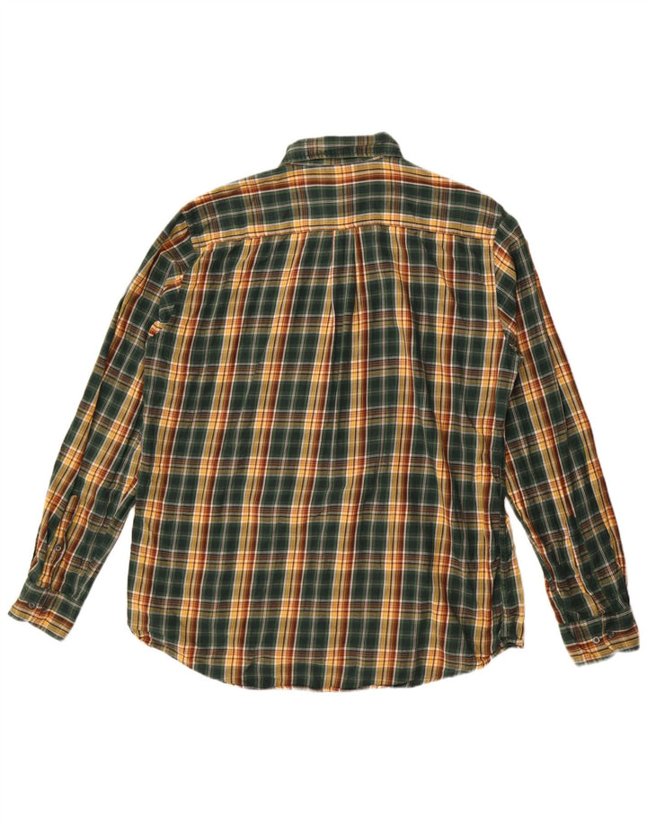 Męska koszula flanelowa Kappa XL, bawełniana w zieloną kratkę