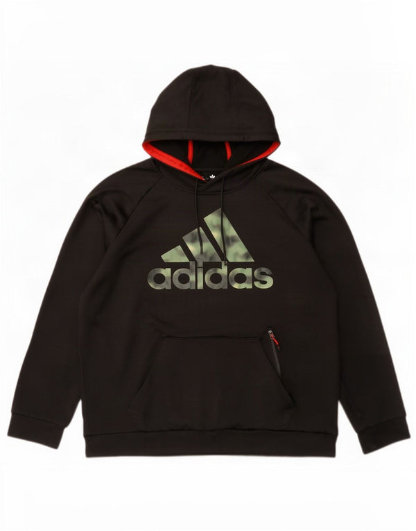 Męska bluza z kapturem Adidas Graphic XL Czarny poliester