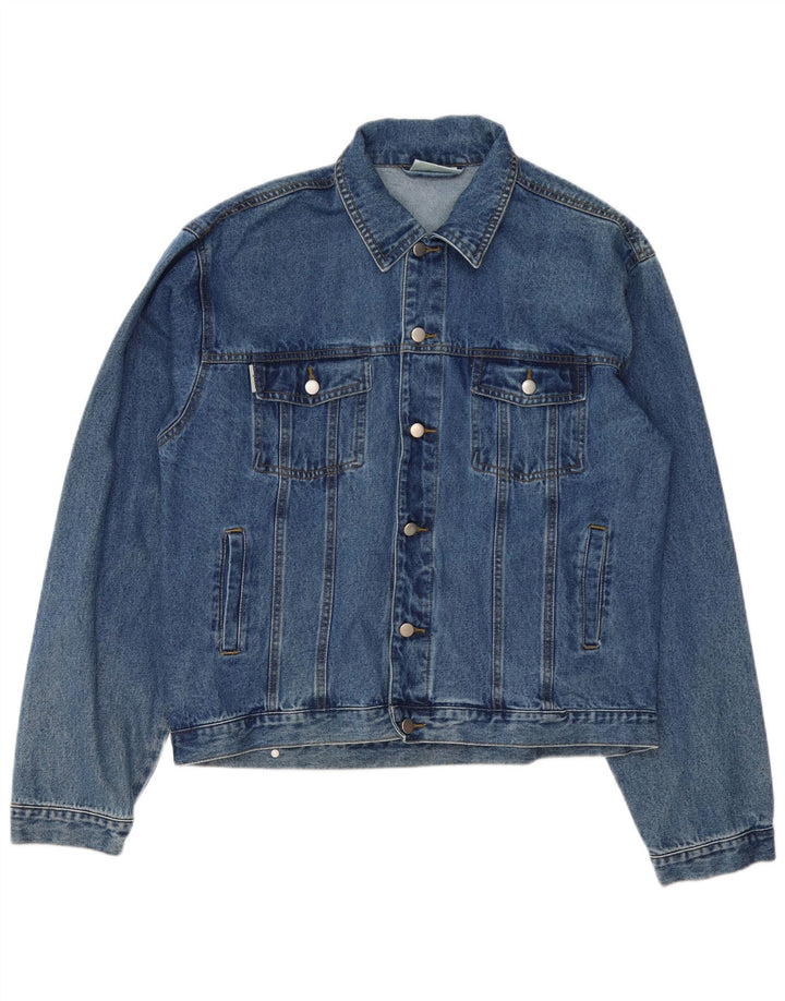 Męska kurtka dżinsowa Giani Feroti UK 40, duża niebieska bawełna