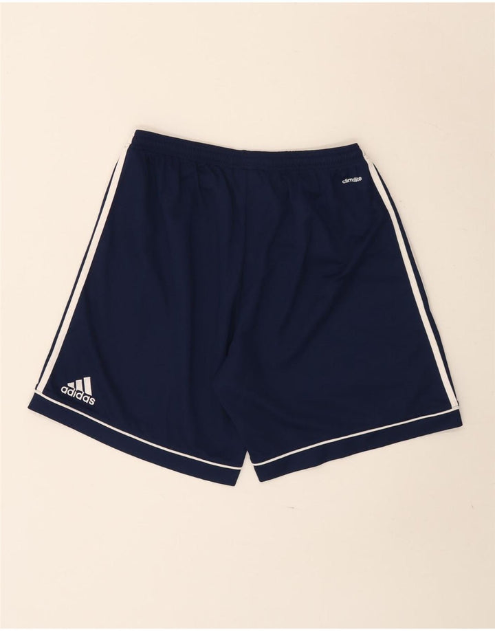 Męskie spodenki sportowe Adidas Climalite, duże, granatowe, z poliestru