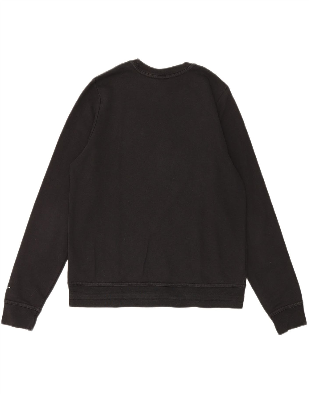 NIKE Womens Oversized Sweatshirt Jumper UK 10 Small Black Cotton