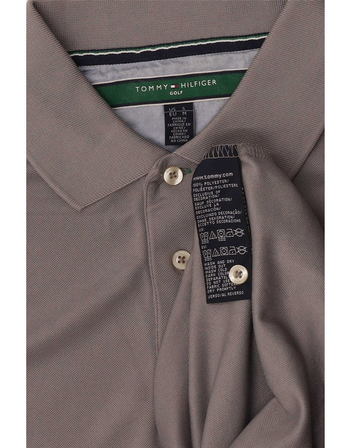 Męska koszulka polo Tommy Hilfiger, średni szary poliester