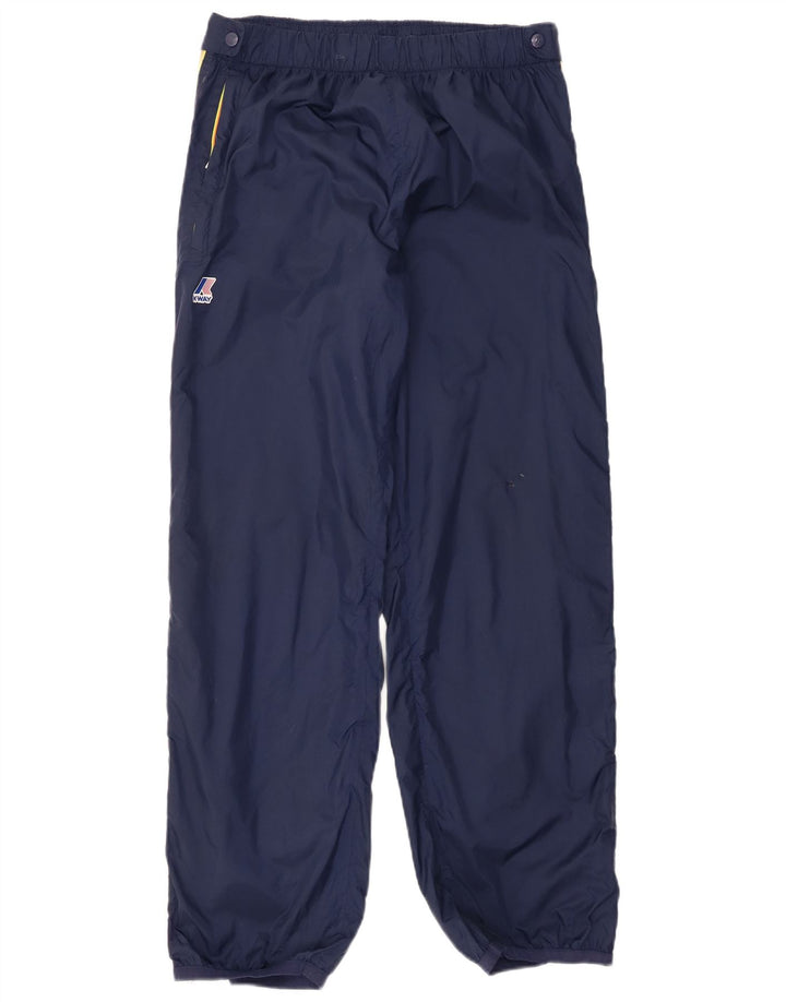 Wodoodporne spodnie damskie K-Way Joggers UK 14, średnie granatowe paski