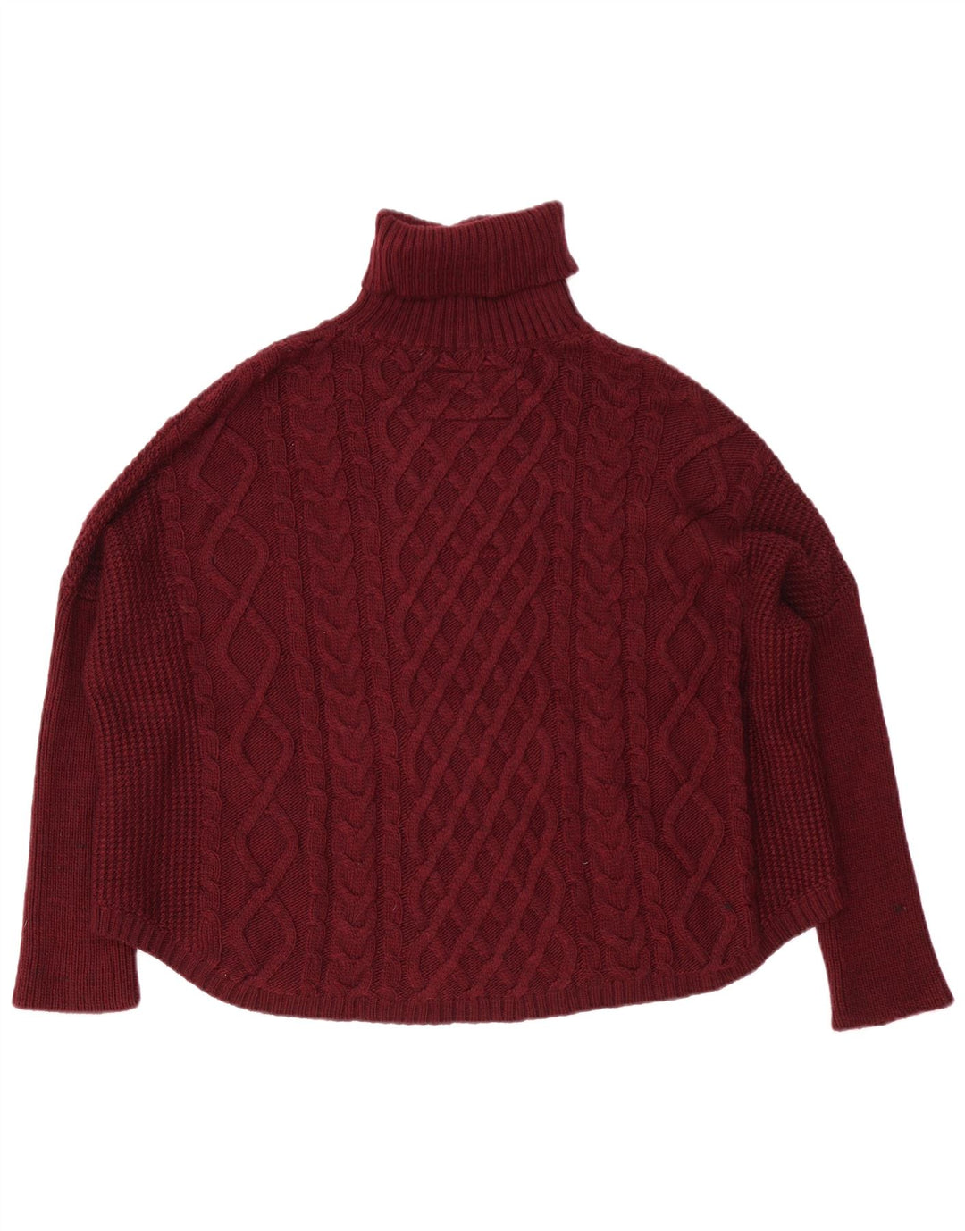 Damski sweter Superdry z okrągłym dekoltem, UK 18 XL, bordowy, akryl