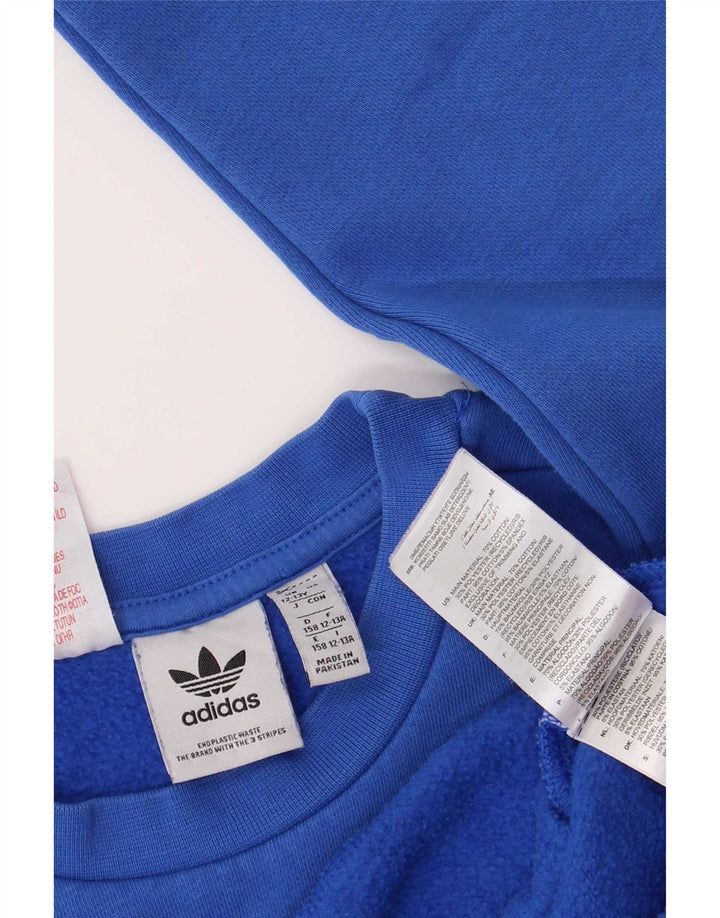 Bluza chłopięca Adidas 12-13 lat, niebieska bawełna