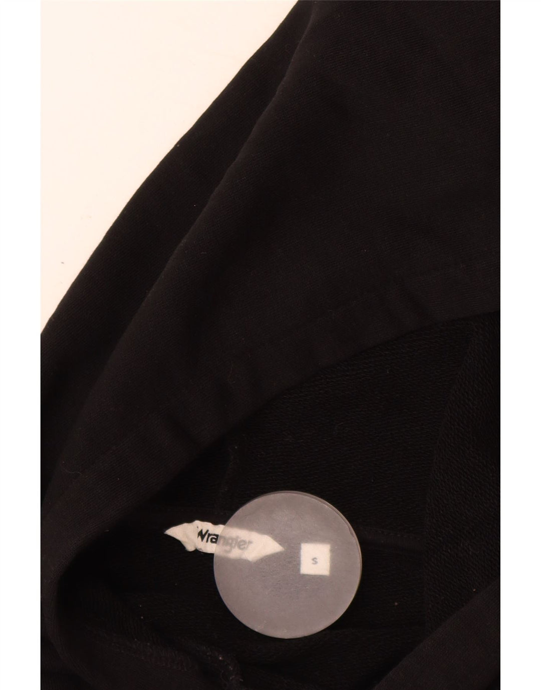 Damski sweter oversize z kapturem WRANGLER z grafiką UK 10, mały, czarny, bawełniany