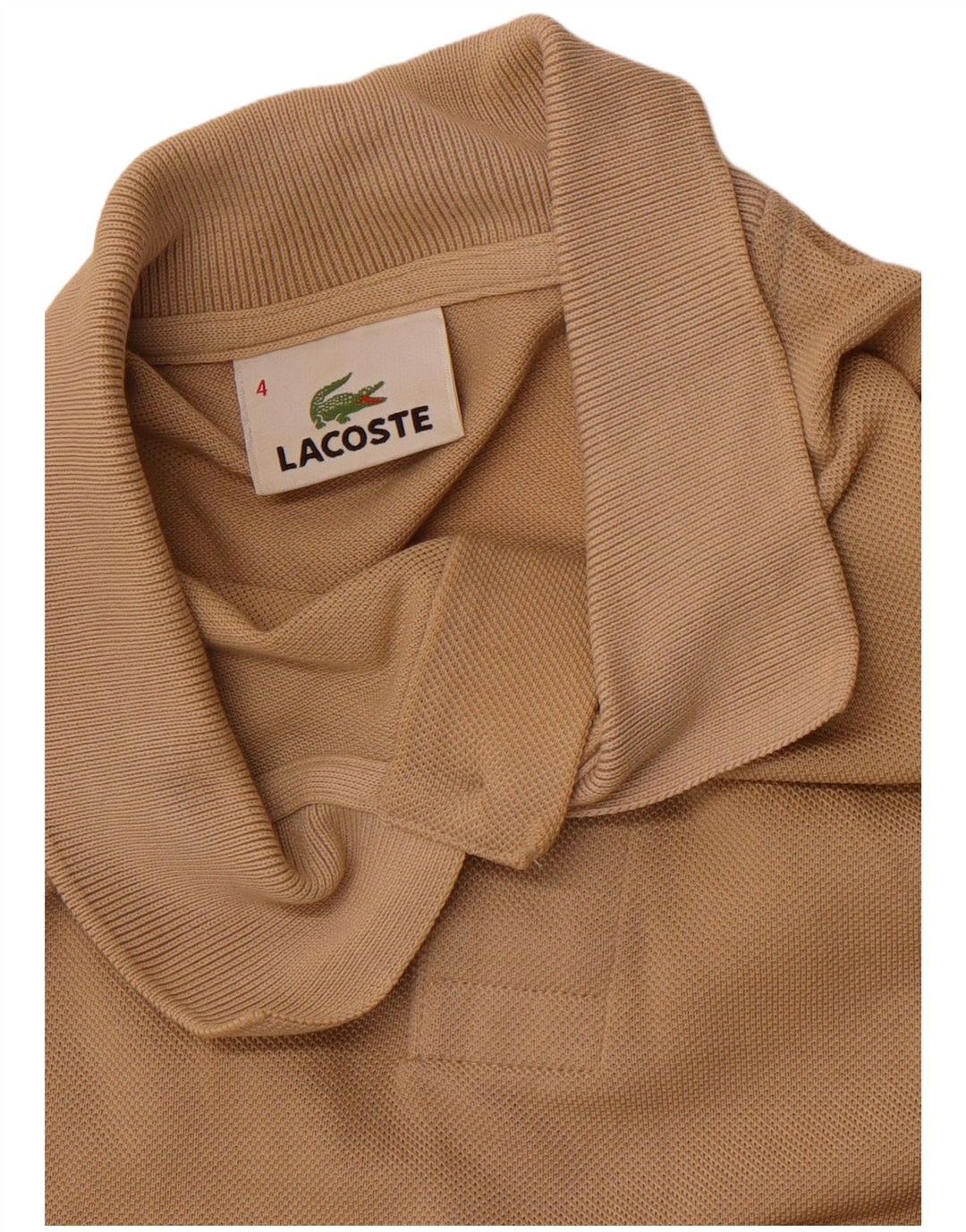 Męska koszulka polo LACOSTE, rozmiar 4, średni brąz