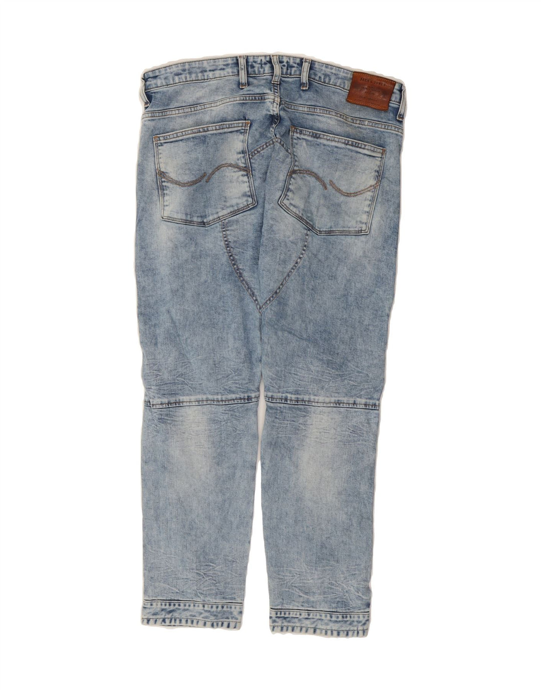 JACK & JONES Mens Slim Jeans W34 L29 Blue Cotton Vintage Jack & Jones and Second-Hand Jack & Jones from Messina Hembry 