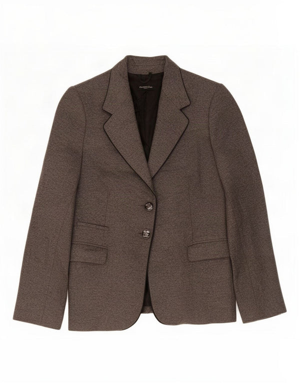 Damska marynarka Massimo Dutti zapinana na 2 guziki, EU 44 XL, szara wełna