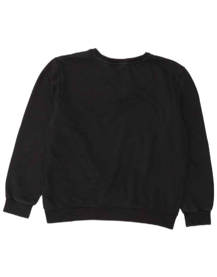 Damska bluza Puma Graphic Oversize Jumper UK 16, duża, czarna bawełna