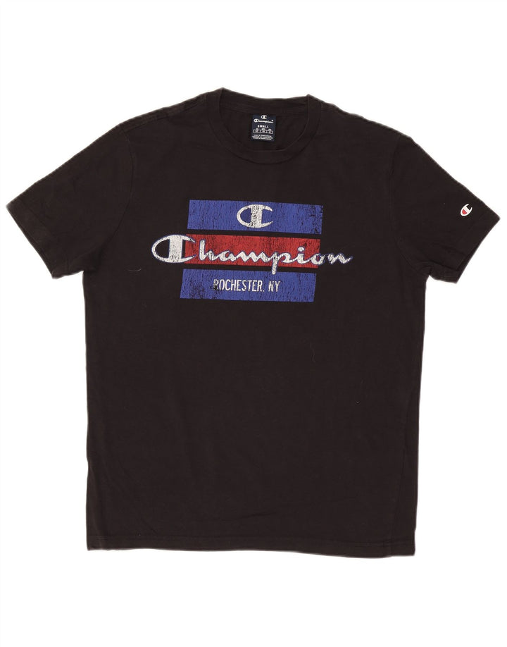 Męski T-shirt Champion z grafiką, mały, czarny