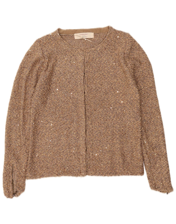 Sweter damski Zara Cardigan UK 12 średni beż
