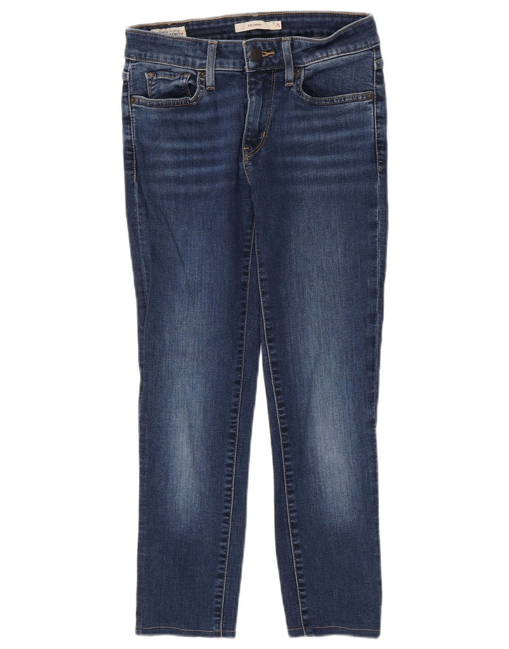 Damskie jeansy LEVI'S 711 Skinny W25 L32 Niebieskie bawełniane