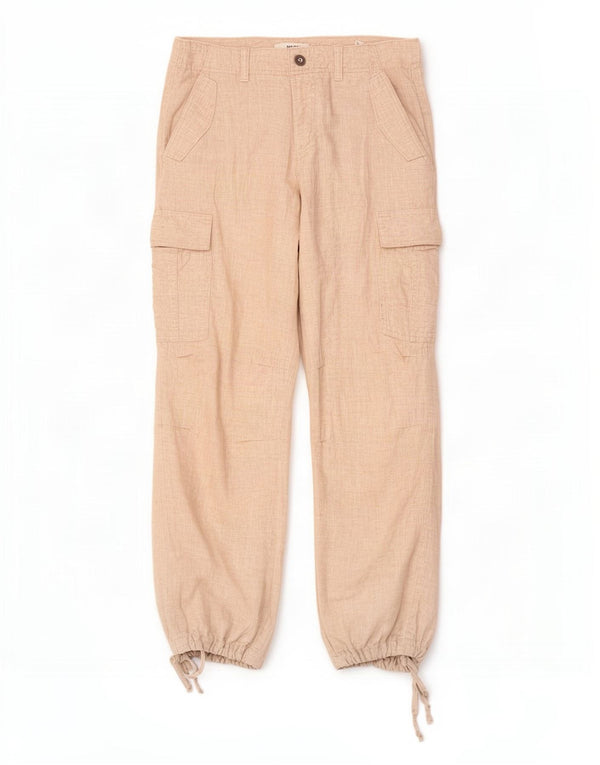Spodnie dresowe Marks & Spencer Damskie Cargo UK 12 Medium W30 L29 Beżowe