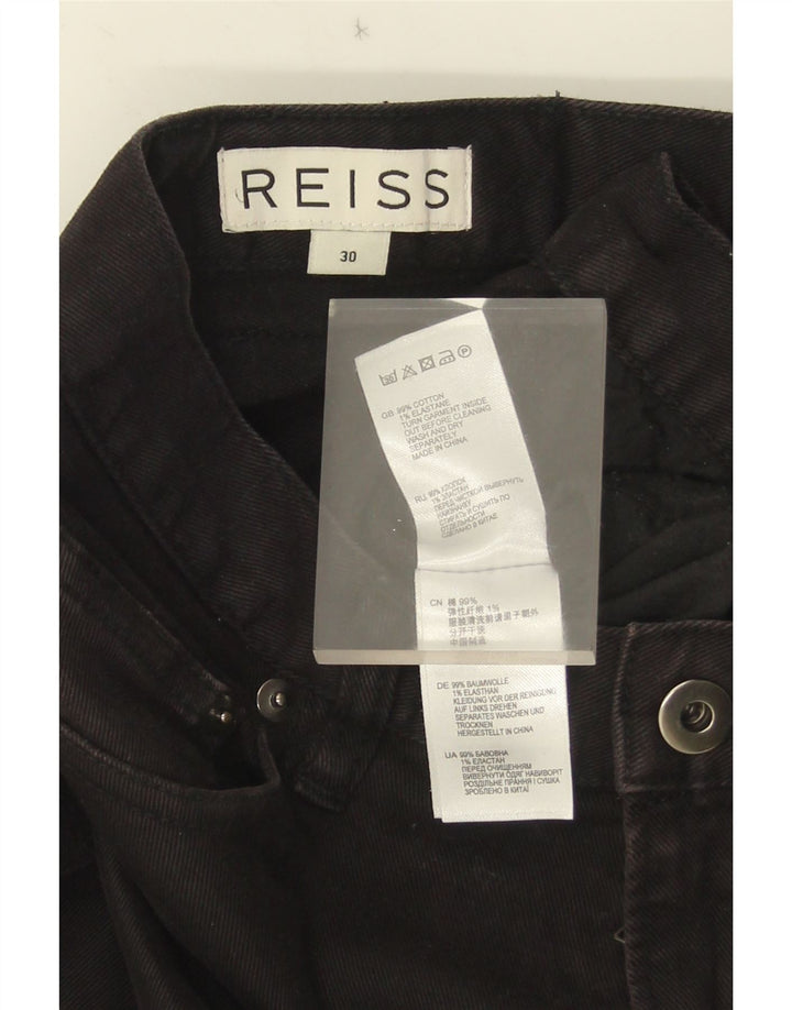 Jeansy damskie Reiss Shacket Slim W30 L33 Czarna bawełna