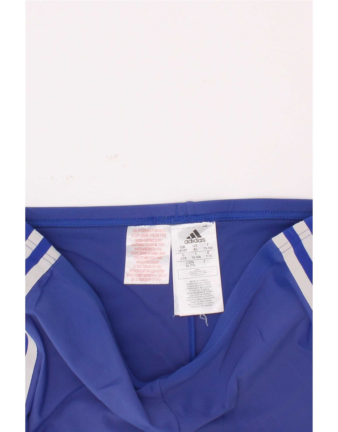 Spodenki sportowe Adidas dziewczęce 15-16 lat, niebieskie, poliestrowe