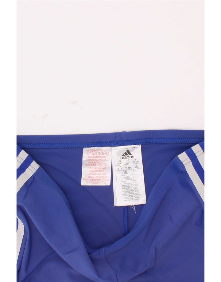 Spodenki sportowe Adidas dziewczęce 15-16 lat, niebieskie, poliestrowe