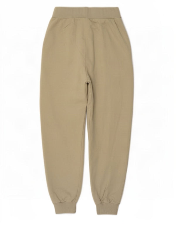Damskie spodnie dresowe z wysokim stanem Zara Joggers UK 12 Średni beż, bawełna