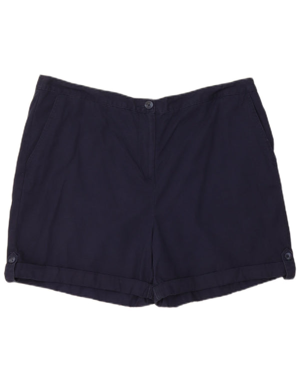 Marks & Spencer Damskie spodenki Chino UK 18 XL W36 Granatowe, bawełniane
