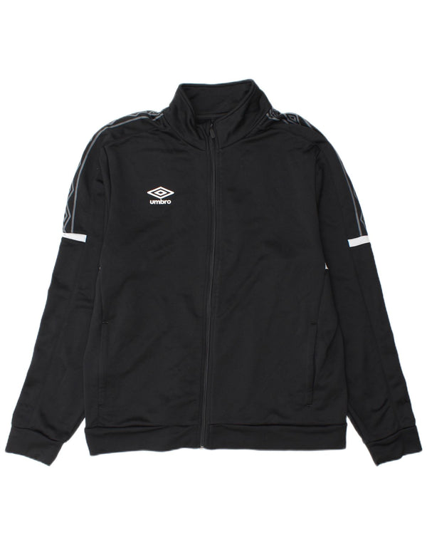 Męska kurtka dresowa Umbro z grafiką XL, czarna, poliestrowa