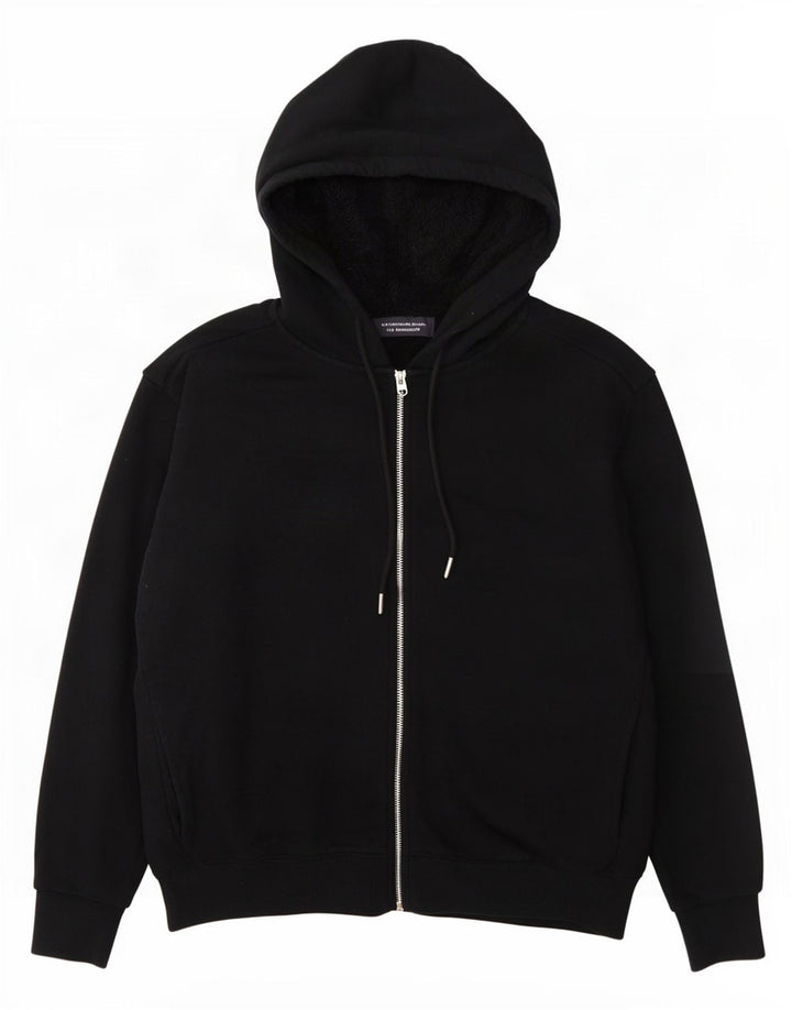 Marks & Spencer Damski sweter oversize z kapturem i zamkiem błyskawicznym UK 14, średni czarny