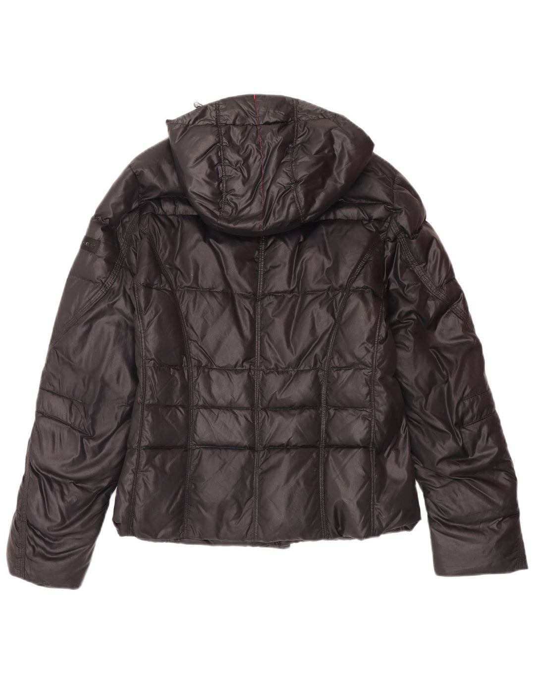 PEUTEREY Girls Hooded Padded Jacket 14-15 Years 2XL Black Polyester