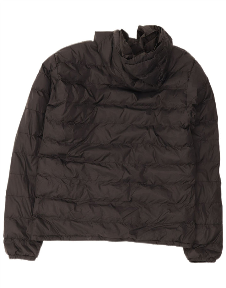 Męska ocieplana kurtka z kapturem Mountain Warehouse UK 38, średni czarny nylon