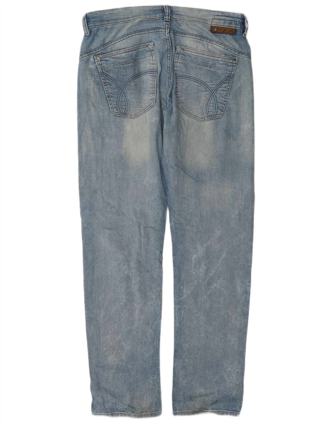 Męskie proste dżinsy Calvin Klein W32 L34 Niebieskie bawełniane