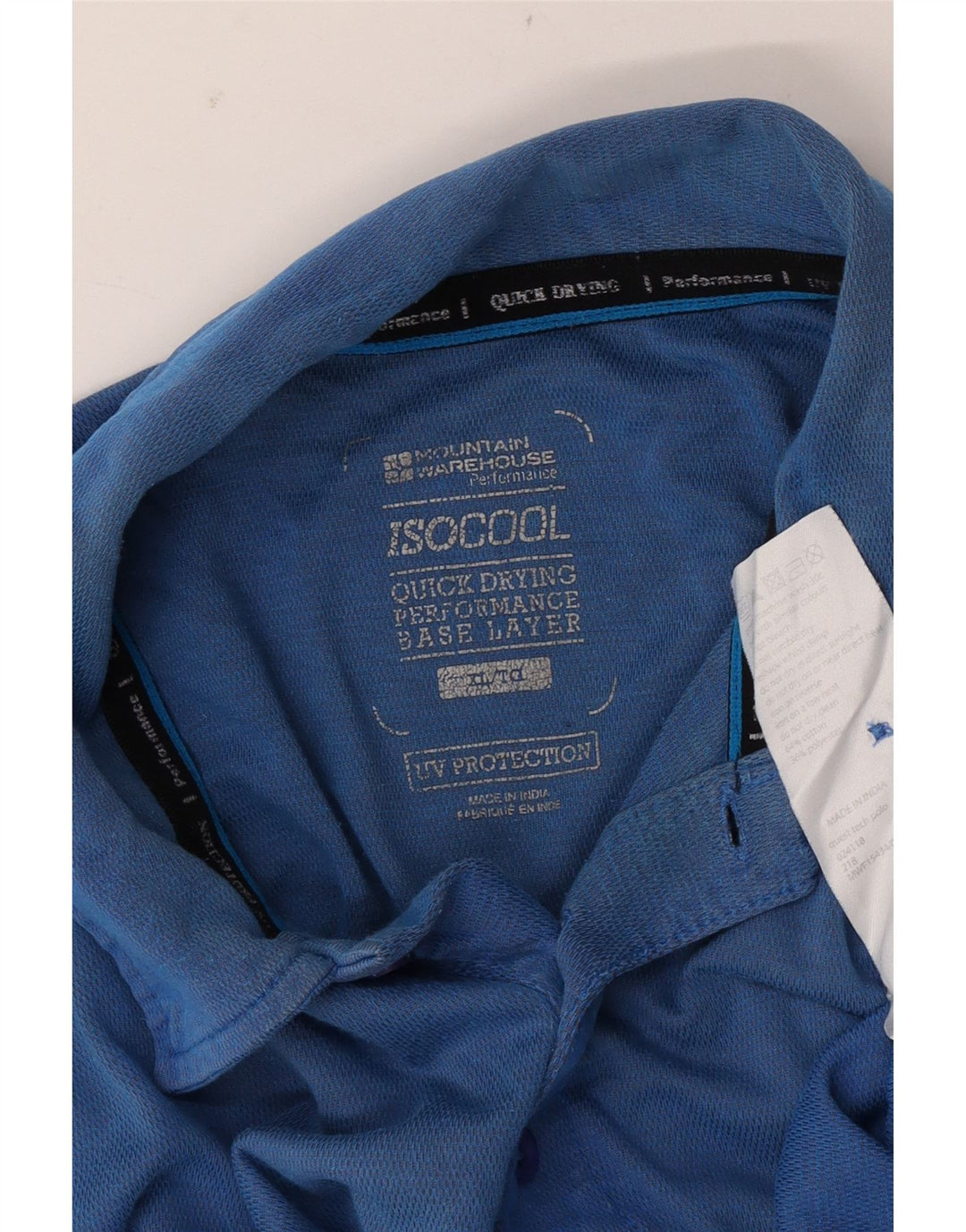 Męska koszulka polo IsoCool XL z niebieskiej bawełny Mountain Warehouse