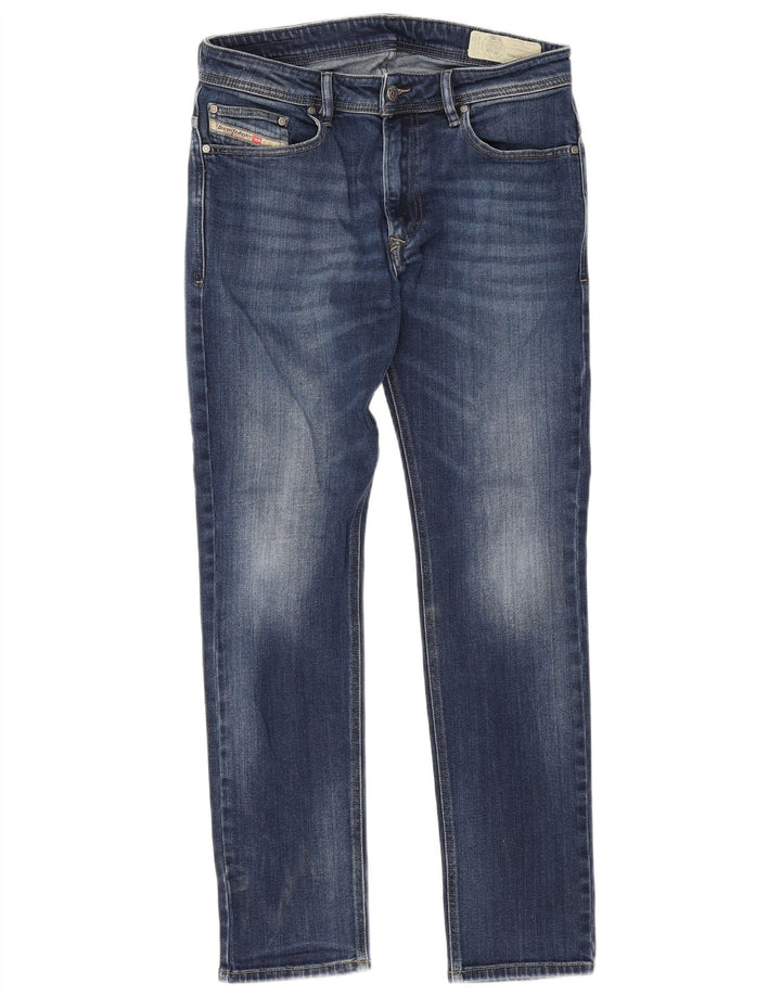 DIESEL Męskie Thavar Slim Jeans W31 L29 Niebieskie bawełniane