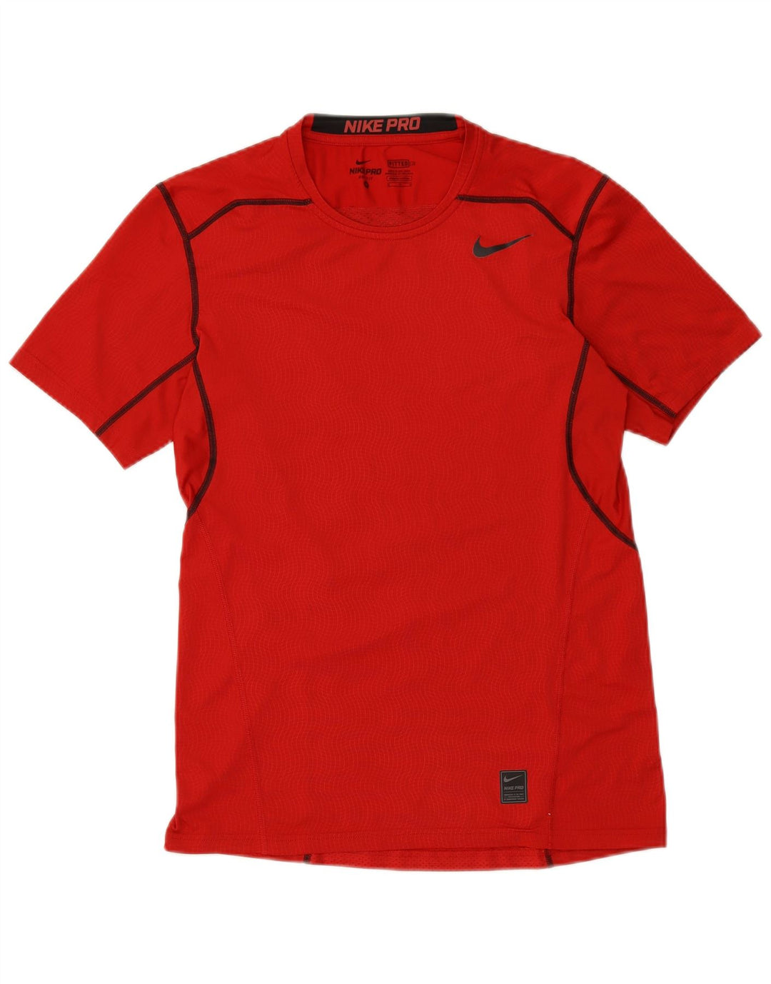 Męski T-shirt NIKE Dri Fit z grafiką, średni czerwony poliester