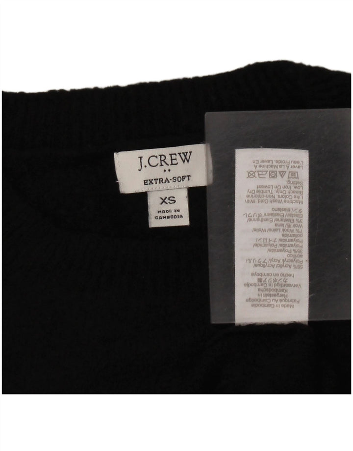 Damski sweter J. Crew z okrągłym dekoltem XS, czarny akryl