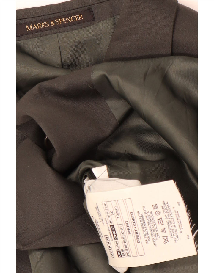 Marks & Spencer Męska marynarka dwurzędowa EU 50, duża, khaki