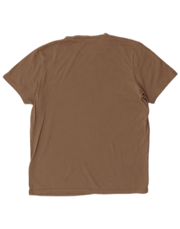 T-shirt męski Jack & Jones, bawełniany, średnio brązowy