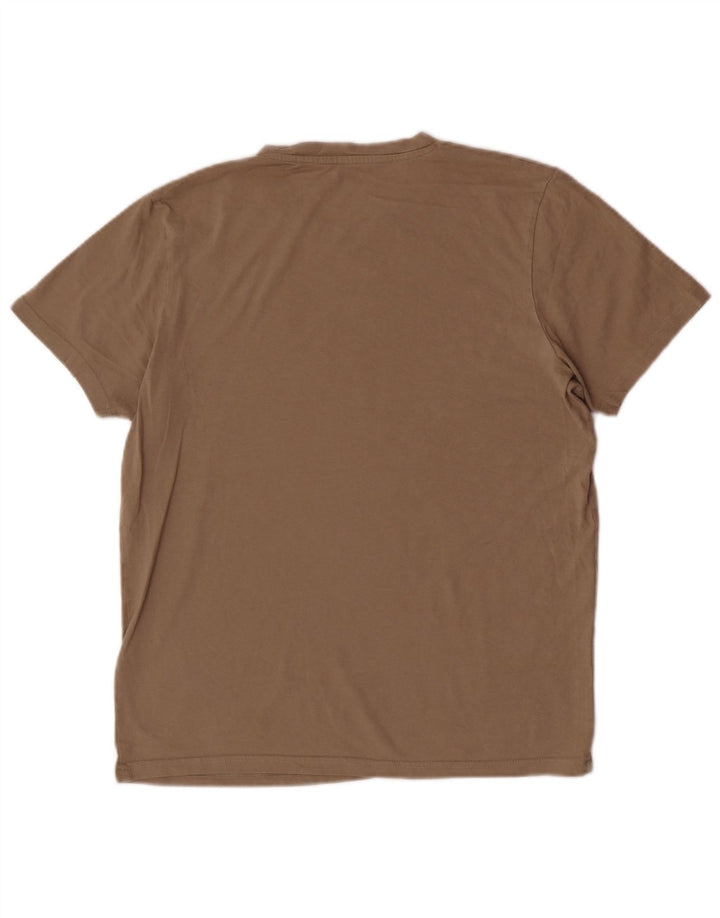 T-shirt męski Jack & Jones, bawełniany, średnio brązowy