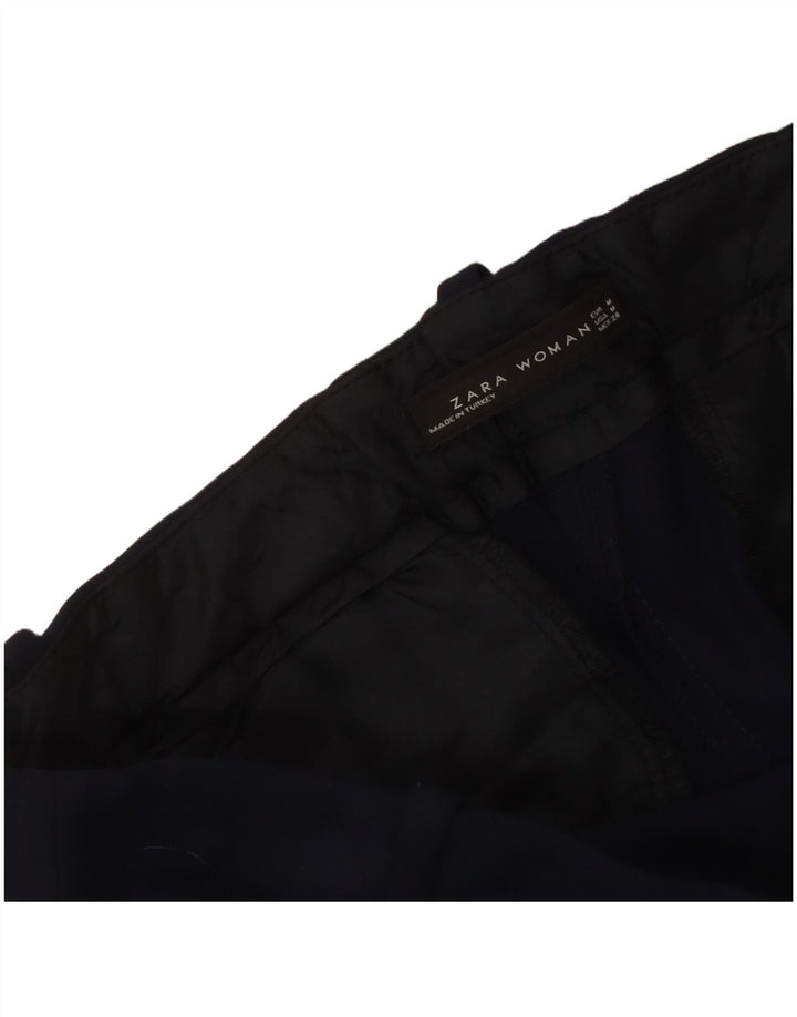 Spodnie damskie Zara Slim Casual, średnie W30 L27, granatowe