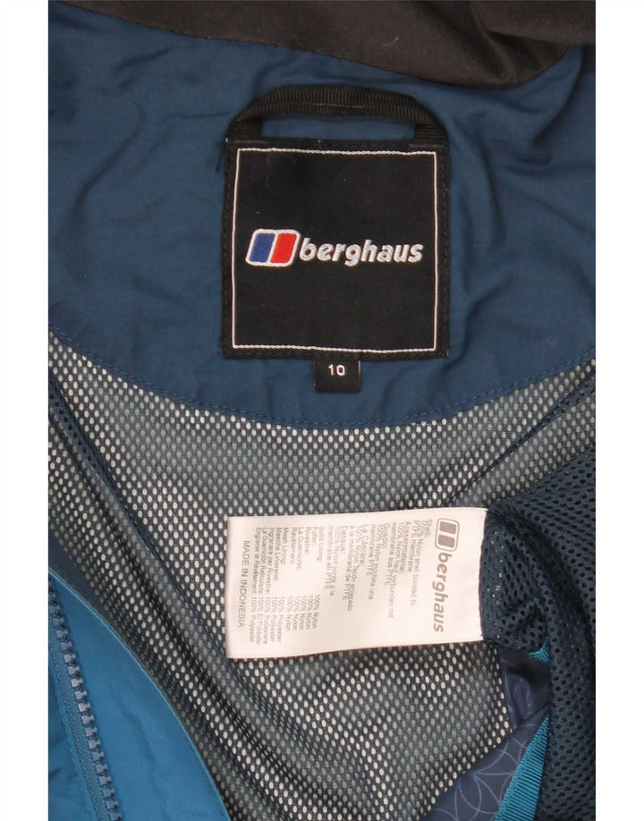 Damska kurtka przeciwdeszczowa z kapturem oversize Berghaus UK 10 Small Blue Colourblock