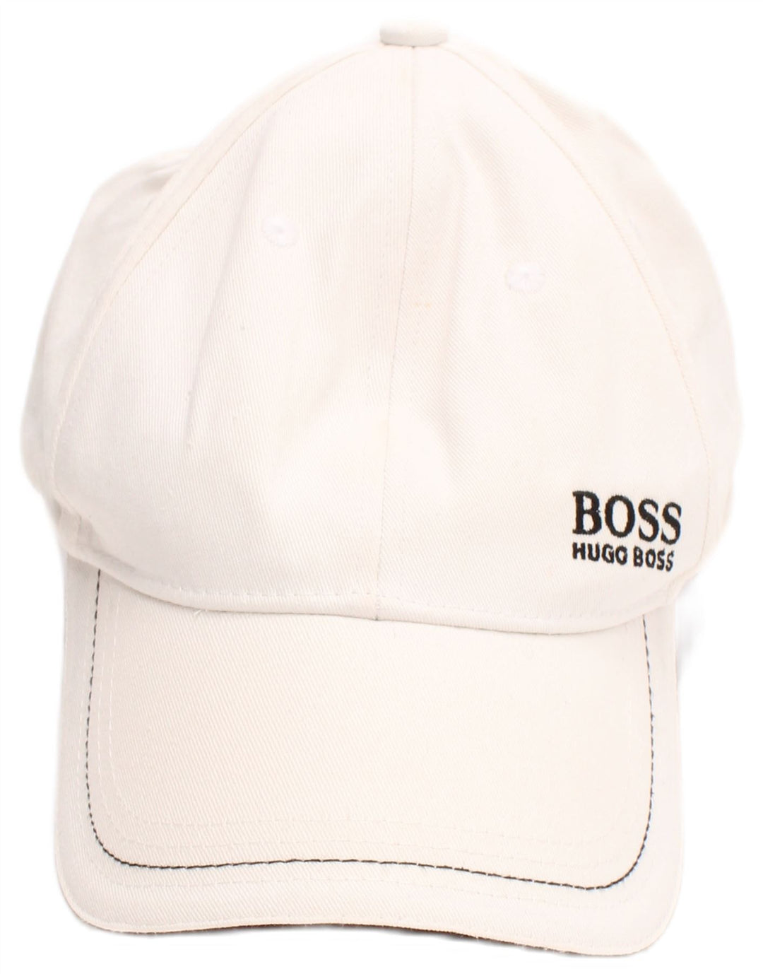 Czapka bejsbolowa męska Hugo Boss z nadrukiem, uniwersalny rozmiar, bawełna, kolor biały