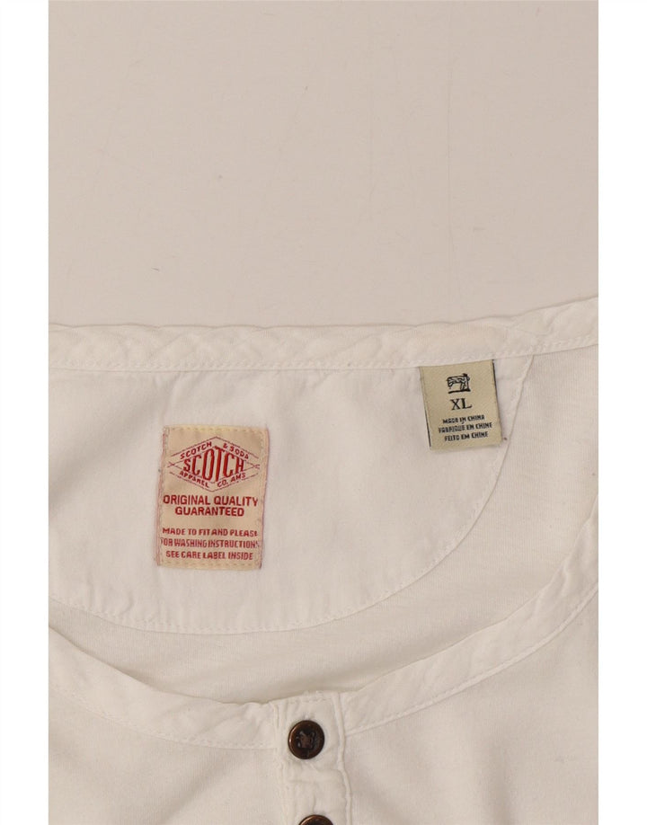Top damski Scotch & Soda z długim rękawem, UK 18 XL, biały