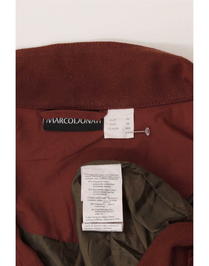 Męska kurtka bomberka Vintage UK 46 3XL Brązowa poliamid