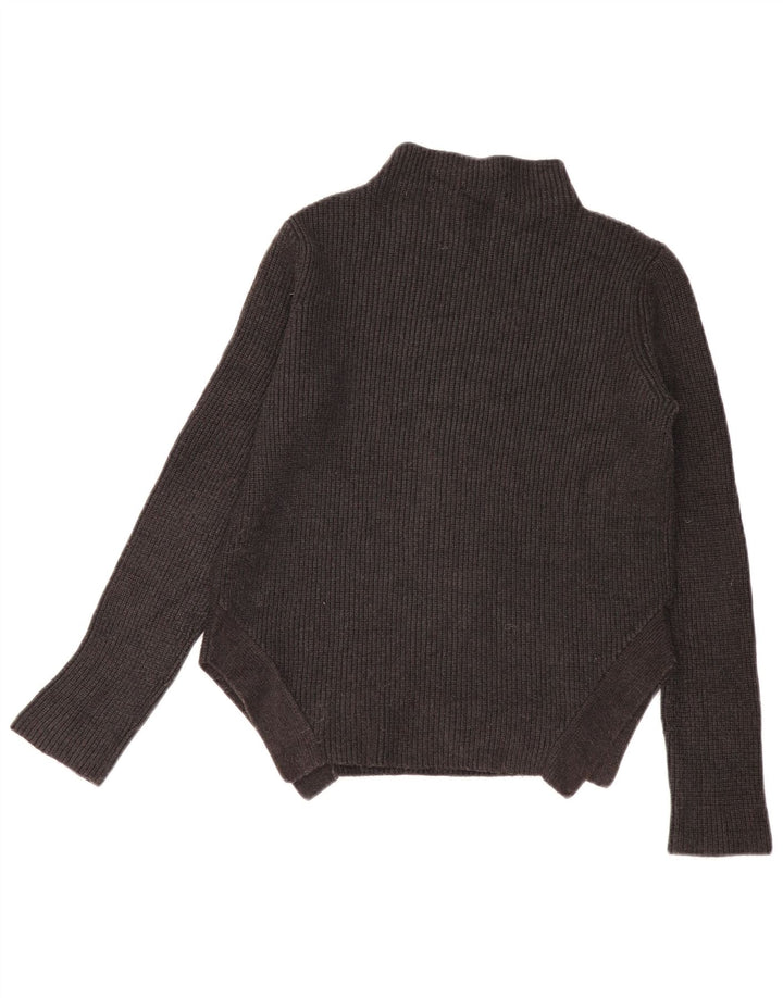 Damski sweter oversize z golfem Zara UK 10 Small Szara wiskoza