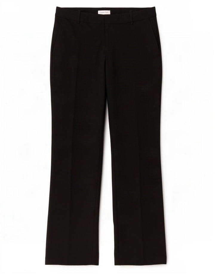 Damskie spodnie garniturowe Calvin Klein Bootcut W32 L30 Czarny poliester